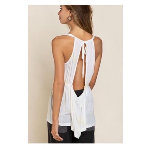 BAYSIDE Summer Drop" Knit Sleeveless Top W/ Lace - Picture 11 of 16